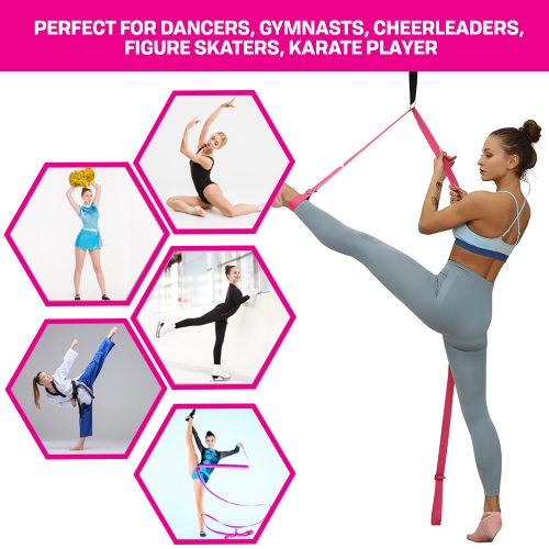Leg Stretch Band - To Improve Leg Stretching - Easy Install On Door -  Perfect Home Equipment For Ballet, Dance And Gymnastic Exercise Flexibility  Stre